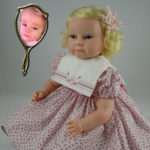 Photo Doll Wearing Pink Rosebud Dress