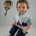 Photo Doll Boy Dressed in Blue