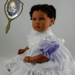 Dolls That Look Like Your Child Dressed in White with Lavender