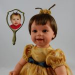 Dolls That Look Like Your Child Wearing Gold Sparkle Dress